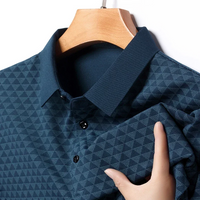 David | Diamond Polo Shirt für gehobene Herren Outfits – Blau