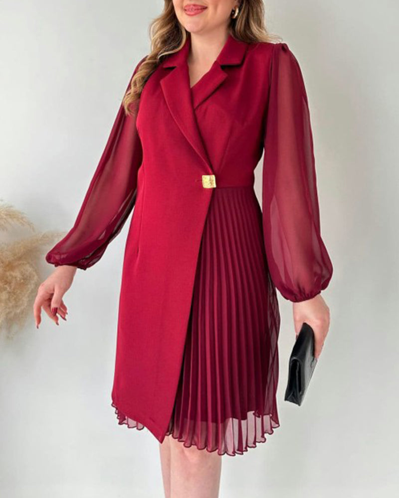 Prisca - Festliches Kleid mit Goldakzent