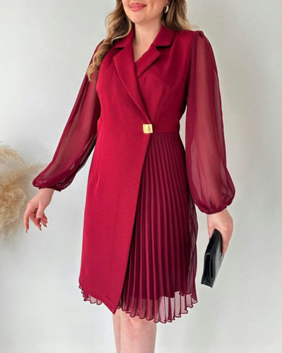 Prisca - Festliches Kleid mit Goldakzent