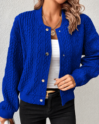 Kymbrea - Komfortable Jacke mit Knöpfen – Blau