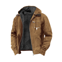 Axel - Robuste Vintage Jacke – Braun