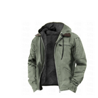 Herrenjacke mit Kapuzenform | Übergangsgeeignet – Grün