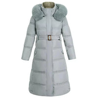 Der Wintermantel für Stilvollen Kälteschutz - SNOWLY – Blau