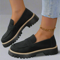 Ysabel | Handgefertigte elegante Slip-On Loafers für jeden Anlass – Schwarz