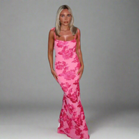 Adelmira | Premium Floral Maxi Kleid – Rot