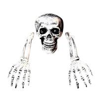 BoneChill Halloween Skelett & Schädel Deko – Echte Grusel‑Stimmung für Party & Spukhaus – Weiß