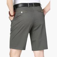 Herren Sommer Shorts mit Reißverschluss und Seitentaschen – Dunkelgrau