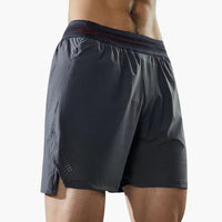 Herren Sportshorts mit Innenhose und schnell trocknendem Stoff – Grau