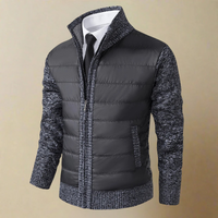 GERHARD - WARME JACKE MIT REISSVERSCHLUSS – Dunkelgrau
