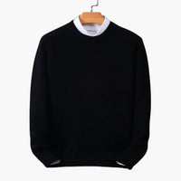 Feinstrick Pullover für Herren – Schwarz