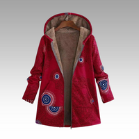 Cozeva™ - Warme und Weiche Kapuzenjacke – Rot