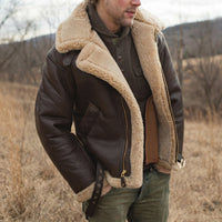 Jeffrey - Elegante, warme Jacke – Dunkelbraun