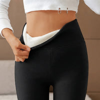 Chinafe - Dehnbare, warme Hose – Schwarz