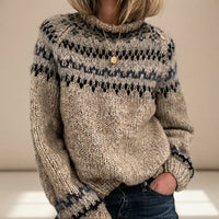 Oona - Warmer Rollkragenpulli – Khaki
