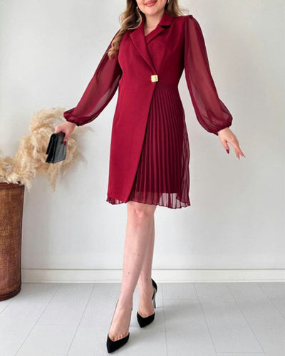 Prisca - Festliches Kleid mit Goldakzent