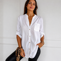 Chalise - Elegante Bluse mit Knöpfen – Weiß