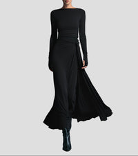 Merla™ - Elegantes Kleid mit Formender Wirkung – Schwarz
