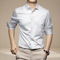 Esmaeel – Lässiges Poloshirt – Weiß