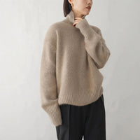Lea - Modischer Damen-Pullover mit Rollkragen – Khaki
