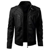 Jax | Luxuriöse Lederjacke für Herren – Schwarz