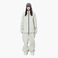Zweiteiliges Skianzug Set für Unisex – Weiß