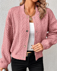Kymbrea - Komfortable Jacke mit Knöpfen – Rosa
