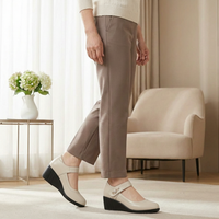 Leyni™ – Elegante, Bequeme Schuhe mit Mittelhohen Absätzen – Beige