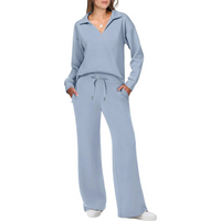 Damen Zweiteiliges Lounge Set | Bequeme – Hellblau