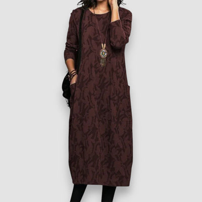 Bella | Langärmeliges Taschenkleid