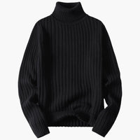 Matthias | Luxus Rollkragenpullover – Schwarz