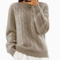 Amelie | Warmer Strickpullover für Damen – Khaki
