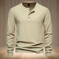 THEOBOLD - ENGANLIEGENDES LANGARMSHIRT – Khaki