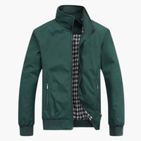 Slim Fit Bomberjacke für Herren – Grün
