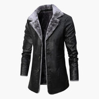 Christopher | Eleganter Wintermantel für Herren – Schwarz