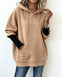 Mia | Damen Hoodie modern casual & stilvoll elegant – Khaki