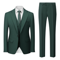 Herren Klassisch Stylisch Hochzeitsgast Anzug Set | Zweiteilig – Dunkelgrün