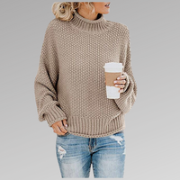 Braelyn | Pullover mit hohem Kragen – Beige