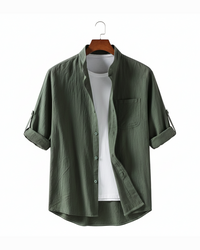 Max | Herren Button-Up Shirt Oliver im eleganten Stil – Grün