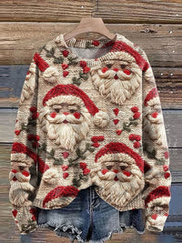 Karin | Weihnachtspullover für Damen – Rot