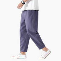 Liam | Urban verkürzte Hose – Violett