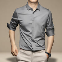 Esmaeel – Lässiges Poloshirt – Grau
