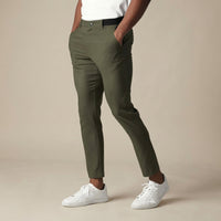 Benyamin - Komfortable Slim-Fit Hose – Grün