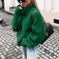 Brooke - Bequemer Rollkragenpullover – Grün