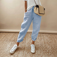 Elwyn - Atmungsaktive und Elastische Taillenhose – Blau