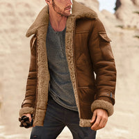 Jeffrey - Elegante, warme Jacke – Braun