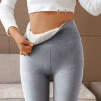 Chinafe - Dehnbare, warme Hose – Grau