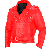Brandon - Herren-Motorradjacke mit vielen Taschen – Rot
