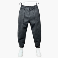 Raphael | Elegante melierte Hose – Grau