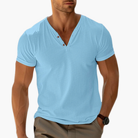 Niklas | Stilvolles Polo-T-Shirt – Blau