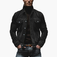 Otto | Retro Cordjacke mit Mehreren Taschen – Schwarz